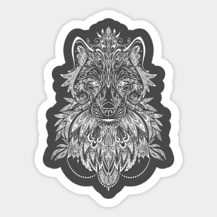 Wolf Mandala Sticker